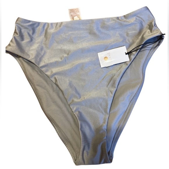 NWT Shade and Shore Women's High-Waisted Gray Briefs - Picture 2 of 6